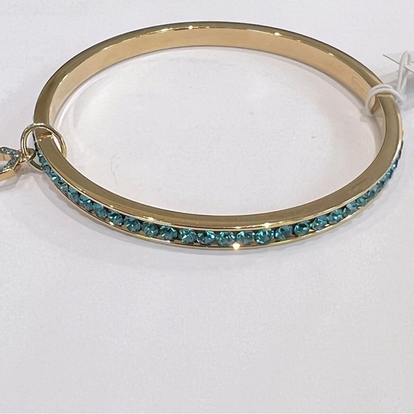 NWT Coach Pave Bangle (Color: Gold/Turquoise) - Picture 7 of 14